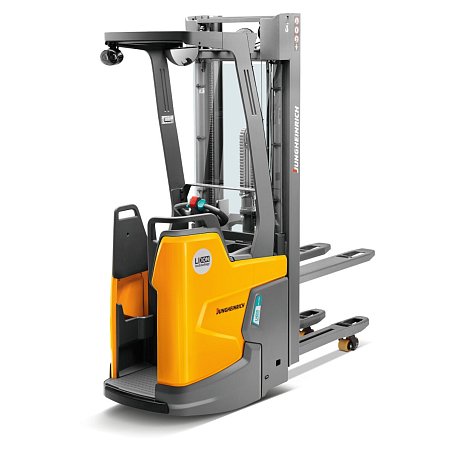 Штабелер электрический самоходный Jungheinrich ERC 216zi ZT, 2400 мм с площадкой для оператора картинка