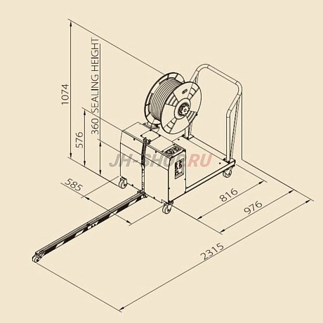 Стреппинг машина для обвязки паллет TP-502MVB (c АКБ) картинка
