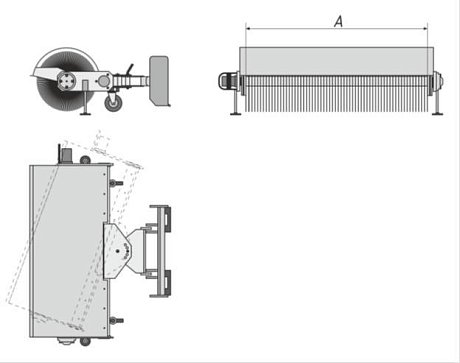 Щетка подметальная (для мини-погрузчика) ЩО/М-1500 картинка