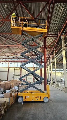 Электрический ножничный подъемник JHLIFT 100XENS, р/в 10000 мм, г/п 230 кг картинка