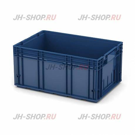 Пластиковый ящик R-KLT,  темно-синий,  594х396х280 мм картинка