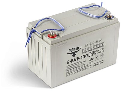 Тяговый гелевый аккумулятор RuTrike 6-EVF-100 картинка