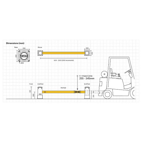 Ограждение для стеллажей eFlex Single RackEnd Barrier картинка