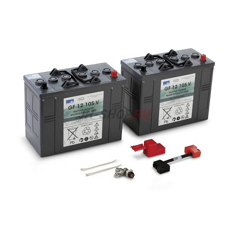 Комплект гелевых АКБ для поломоечной машины Kärcher 40 GEL 2X 12V/105AH картинка