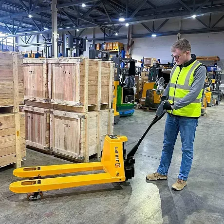 Тележка электрическая самоходная JHLIFT EPT 20H, 2000 кг, 1150 x 550 мм, Li-Ion с батареей 48V, 15 Ah картинка