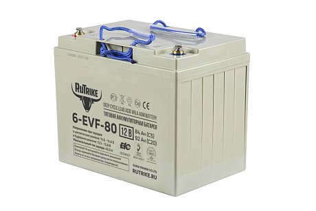 Тяговый гелевый аккумулятор RuTrike 6-EVF-80 картинка