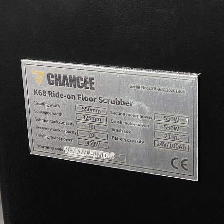 Поломоечная машина с местом оператора Chancee K68 с литиевым АКБ (150 а/ч) картинка