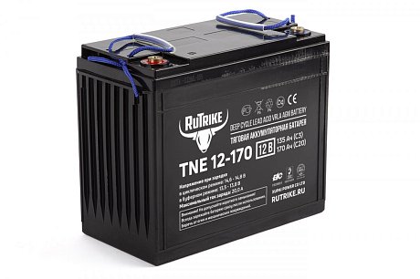 Тяговый гелевый аккумулятор RuTrike TNE 12-170 картинка