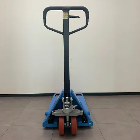Коротковильная гидравлическая тележка (рохля) TOR RHP, 2500 кг, 600 мм, полиуретан картинка