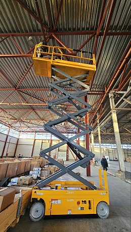 Электрический ножничный подъемник JHLIFT 78XEN, р/в 7800 мм, г/п 230 кг картинка