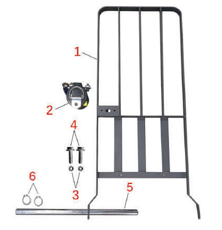 Удерживающий модуль для тележи JHLIFT EPT 15/20 (решетка груза+вытяжная стропа) картинка