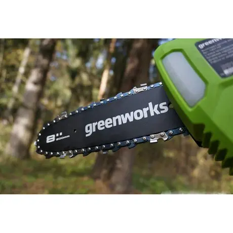 Высоторез-сучкорез аккумуляторный GreenWorks G40PSF, 40V, 20 см, без АКБ и ЗУ картинка