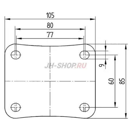 Колесо Tente ALPHA 8470UOO картинка
