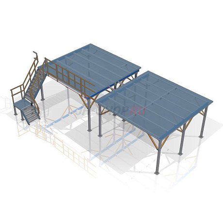 Мезонин сдвоенный 20-040 картинка