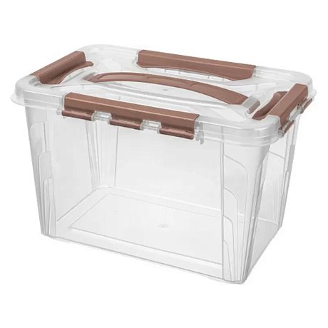 Ящик для хранения Grand box 290х190х180 6,65 л. с крышкой, замками картинка