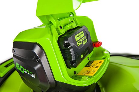 Газонокосилка самоходная аккумуляторная Greenworks GD60LM46SP 60V картинка