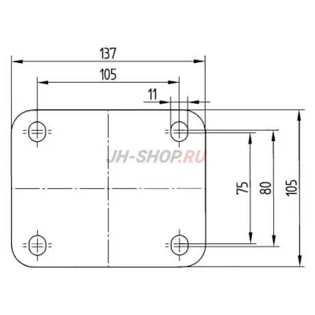 Колесо Tente ZETA 4687IEP картинка