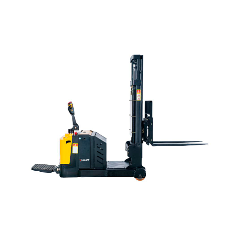 Штабелер электрический самоходный JHLIFT CBES 12-20 D с противовесом и платформой оператора, 1600-5000 мм, Li-Ion батарея картинка