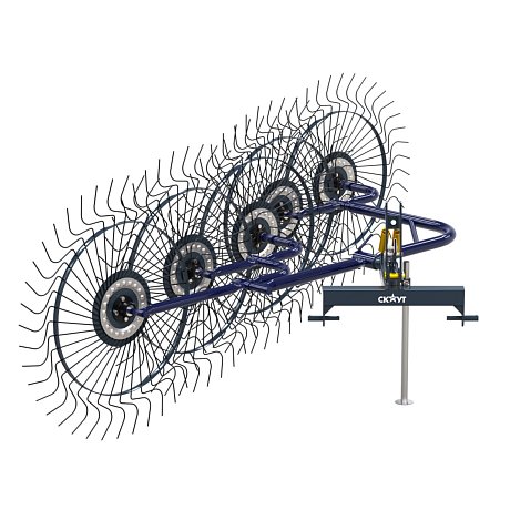 Грабли ворошилки СКАУТ PL-5600 для трактора, пять колес сгребания картинка