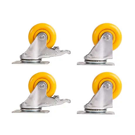 Набор полипропиленовых поворотных колёс Moverplat 75-PP x 4 картинка