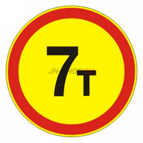 Знак 3.11 — Ограничение массы (временный)  картинка