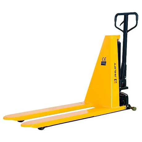Гидравлическая тележка (рохля) с ножничным подъемом JHLIFT HLS1000N, 1000 кг, 1150х540 мм, с полиуретановыми колесами картинка