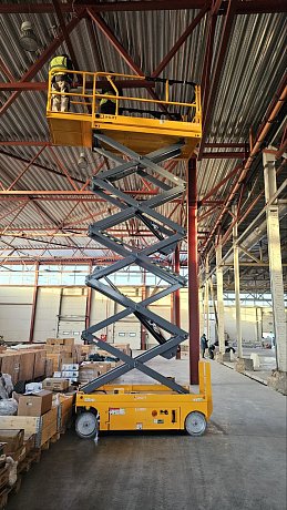 Электрический ножничный подъемник JHLIFT 78XEN, р/в 7800 мм, г/п 230 кг картинка