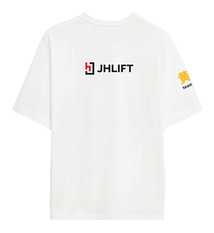 Футболка JHLIFT белая унисекс картинка