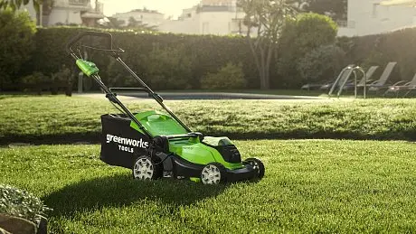 Газонокосилка Greenworks G40LM41 40V, 41 см картинка