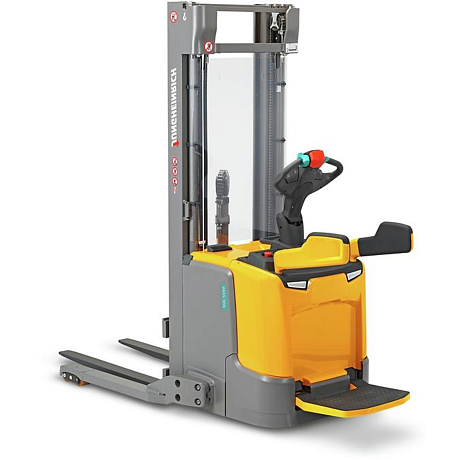 Штабелер электрический самоходный Jungheinrich ERC 216b DZ, 4590 мм с откидной площадкой оператора картинка