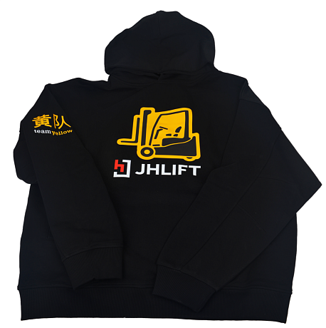 Толстовка с капюшоном JHLIFT черная унисекс картинка