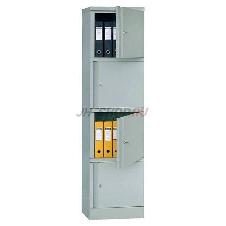 Шкаф металлический офисный ПРАКТИК AM 1845/4 картинка