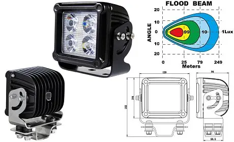 Фара рабочего света LR60BLWHD картинка