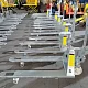 Оцинкованная гидравлическая тележка (рохля) JHLIFT WH-25G, 2500 кг, 1150х550 мм, с нейлоновыми колесами превью