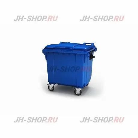 Крышка для мусорного бака  1100 литров,  С крышкой,  синий картинка