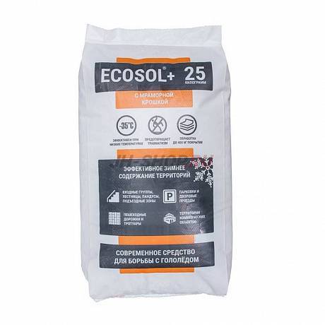 Ecosol plus - комбинированный противогололедный материал картинка
