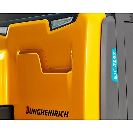 Штабелер электрический самоходный Jungheinrich EJC 214z DZ, 4090 мм  с доп. подъемом опорных лап картинка