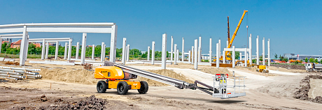 Электрический телескопический подъемник JHLIFT HB230P, р/в 23400 мм, г/п 460/310 кг картинка