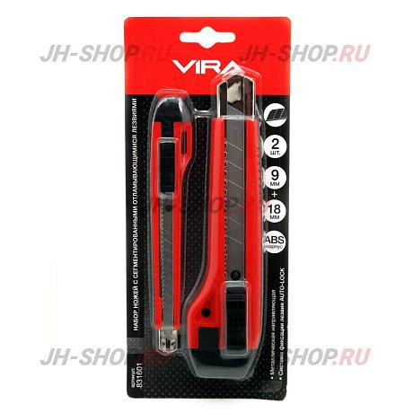 Набор ножей Auto Lock 18 и 9 мм 2 шт. VIRA картинка