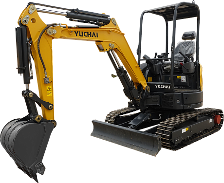 Миниэкскаватор Yuchai U27 c закрытой кабиной картинка