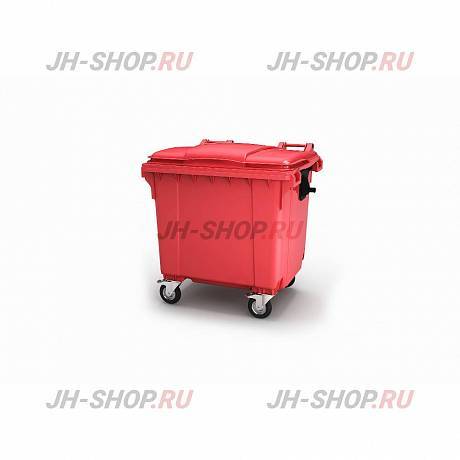 Крышка для мусорного бака  1100 литров,  С крышкой,  красный картинка