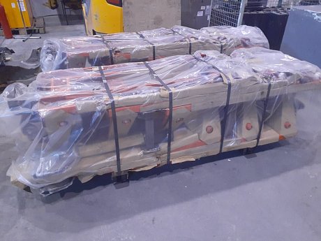 Гидравлическая тележка (рохля) CBY-AC 2.5, 2500 кг, 1150х550 мм, с резиновыми колесами картинка