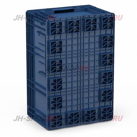 Пластиковый ящик R-KLT,  темно-синий,  594х396х280 мм картинка