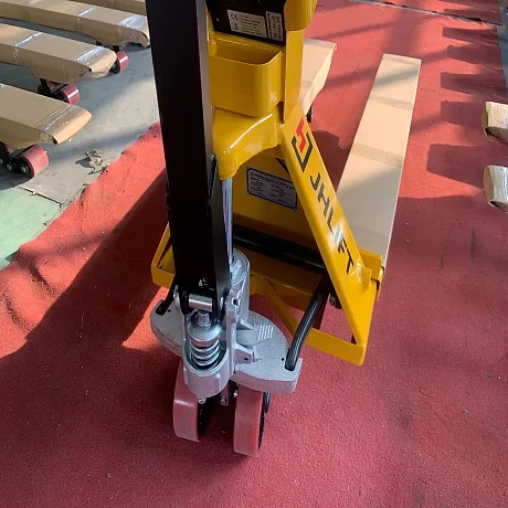 Весовая гидравлическая тележка (рохля) JHLIFT WH-25ES, 2500 кг, 800х540 мм, с полиуретановыми колесами картинка
