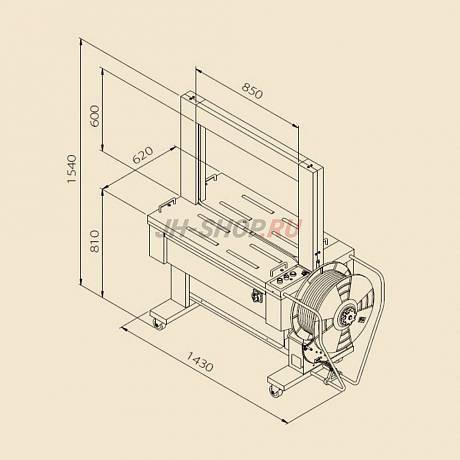 Автоматическая стреппинг машина TP - 601D картинка
