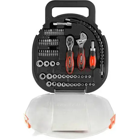 Набор инструментов, головок и бит 64 предмета VIRA картинка