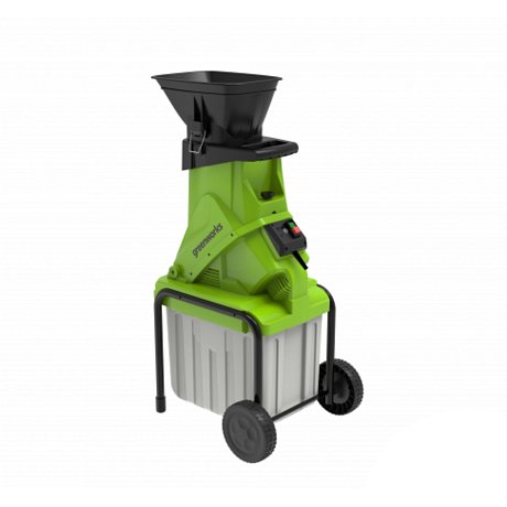 Измельчитель садовый электрический Greenworks GACSB, 220V, 2500W с контейнером картинка