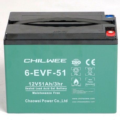 Тяговый гелевый аккумулятор CHILWEE 6-EVF-51 для поломоечной машины LavorPRO Quick 36 картинка