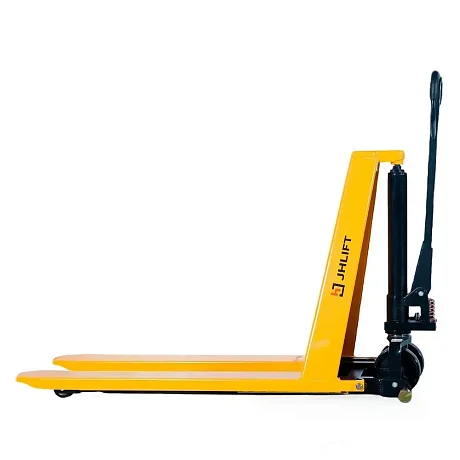 Гидравлическая тележка (рохля) с ножничным подъемом JHLIFT HLS1000N, 1000 кг, 1150х540 мм, с полиуретановыми колесами картинка