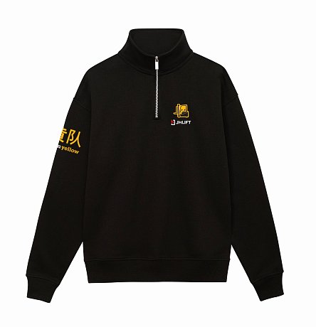 Толстовка на молнии JHLIFT черная унисекс картинка